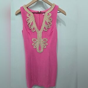 Lilly Pulitzer Pink Fitted Shift Dress